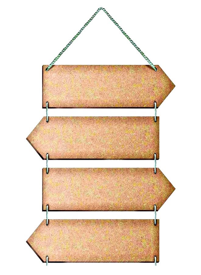Ormango مجموعة أورمانجو من 6 ألواح خشبية متوسطة الكثافة على شكل أسهم، مثالية للأعمال الفنية والحرفية، وألواح خشبية متوسطة الكثافة مستطيلة الشكل على شكل أسهم للأعمال الحرفية، وقوالب خشبية متوسطة الكثافة يمكنك صنعها بنفسك - Image 1